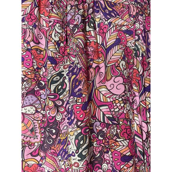 Ivy Jane Women’s Multicolor Print Blouse Size L -Boho/Hippie/ - Picture 3 of 5